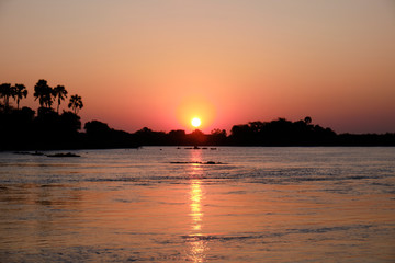 Zambesi river close to Victoria Falls, Zimbabwe