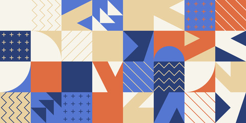 Fototapeta premium Unusual Abstract Geometric Artwork Composition