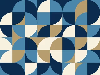 Foto op Plexiglas Jaren 50 Midden-eeuws abstract vectorpatroonontwerp