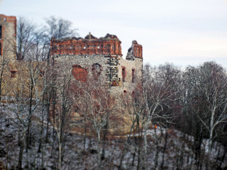 old castle in poland miniature