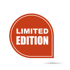 red vector banner limited edition