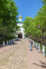 Holy Dormition Pskovo-Pechersky Monastery (Pskov-Caves Monastery). Descent the Bloody path