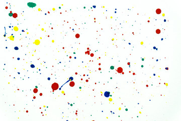 Abstract hand drawn watercolor background. Watercolor shapes on white background.