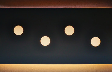 Spotlights as wall or ceiling lighting.