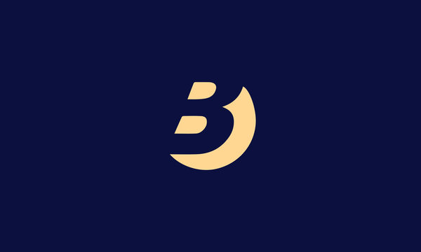 Letter alphabet B vector logo template