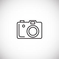 Camping icon on background for graphic and web design. Creative illustration concept symbol for web or mobile app.