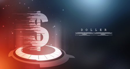 2d rendering usd Dollar symbol 