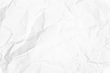Paper texture Crumpled White.Top view.