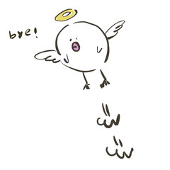 天使　ぶん鳥　別れ　成仏