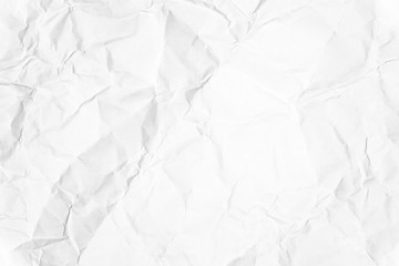 Paper texture Crumpled White.Top view.