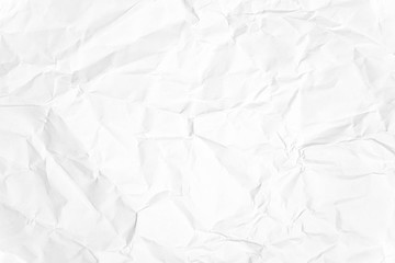 Paper texture Crumpled White.Top view.