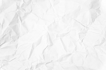 Paper texture Crumpled White.Top view.