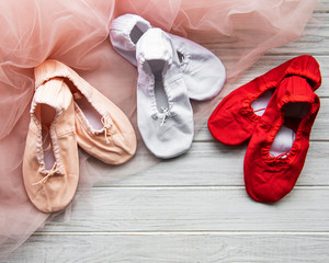 Child's ballet slippers
