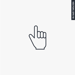 Two fingers gesture icon