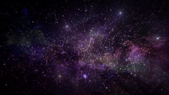 Nebula space animate background concept.Universe presentation concept.