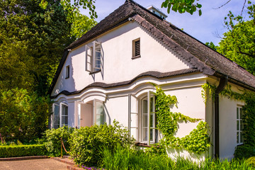 Zelazowa Wola, Poland - Historic manor house and park in Zelazowa Wola hosting the museum of Fryderyk Chopin - iconic Polish pianist and composer