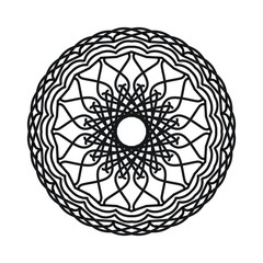 Abstract mandala on white background
