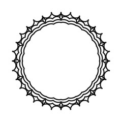 Abstract mandala on white background