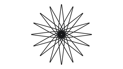 Fototapeta premium Abstract mandala on white background