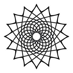 Obraz premium Abstract mandala on white background
