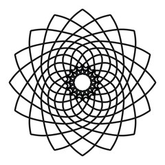 Abstract mandala on white background