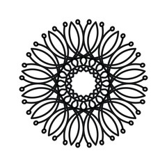 Abstract mandala on white background