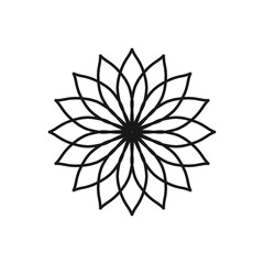 Abstract mandala on white background