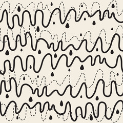 seamless monochrome abstract wave pattern background