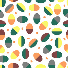 seamless pattern background with colorful  geometry from circle