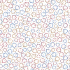 seamless colorful bubble pattern on white background
