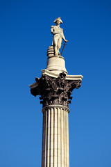 Nelsons Column, Trafalgar Square, London, England, United Kingdom