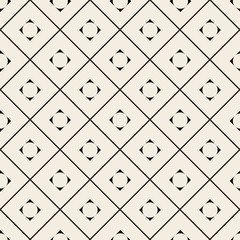 seamless  monochrome dot and square shape pattern background