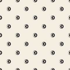 seamless  monochrome geometric pattern background with simple dot shape