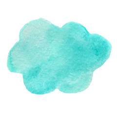 Seamless retro clouds and rain in the sky illustration blue scandinavian style background pattern in