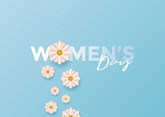 Women day greeting card background vector illustration