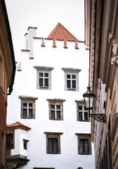 close up view of the czech city Cesky Krumlov
