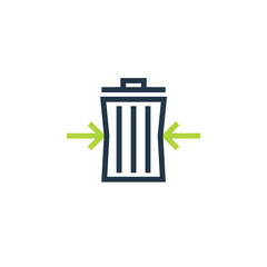 Reduce waste icon. Clipart image isolated on white background