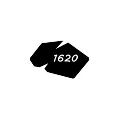 Plymouth rock black icon. Clipart image isolated on white background