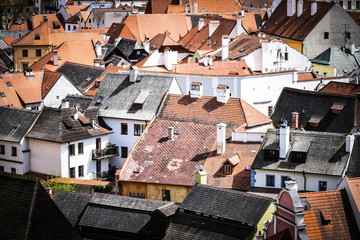 Fototapeta na wymiar close up view of the czech city Cesky Krumlov