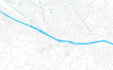 Florence, Italy bright vector map