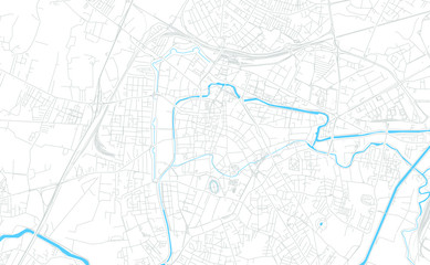 Padua, Italy bright vector map