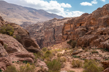 Fototapeta premium Typical Rocks in Petra, Jordan