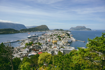 Alesund cityscape, Norway