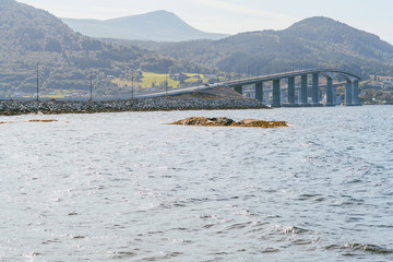The Tresfjord Bridge, Norway, Europe