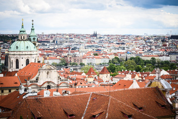 Fototapeta na wymiar panoramic view of Prague city