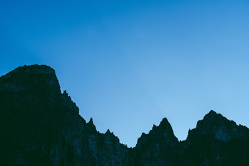 Abstract view of mountains