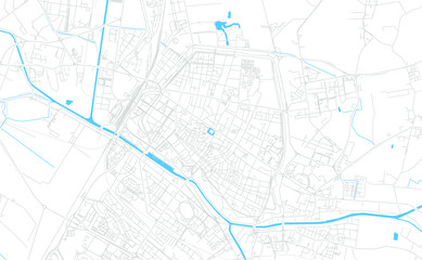 Ferrara, Italy bright vector map