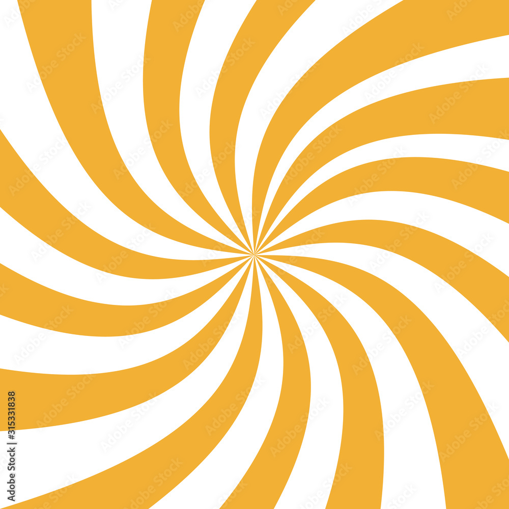 Poster swirling radial pattern background. twisted sun beams backdrop vector design.