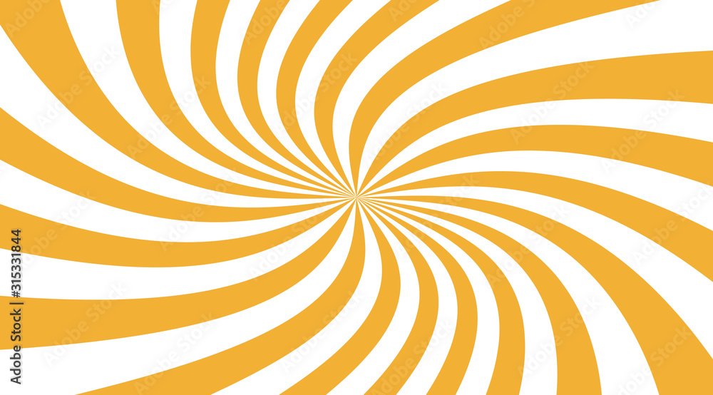 Poster swirling radial pattern background. twisted sun beams backdrop vector design.