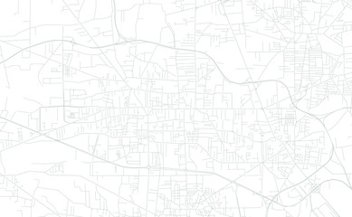 Giugliano in Campania, Italy bright vector map